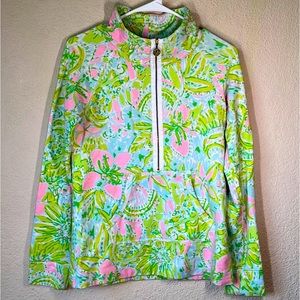 Lily Pulitzer Zipped Pullover, Size Small.